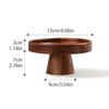 Abay Wooden Pedestal Serving Plate
