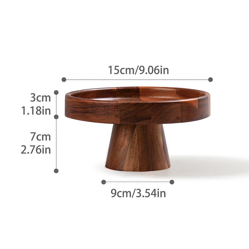 Abay Wooden High-Footed Cake Stand