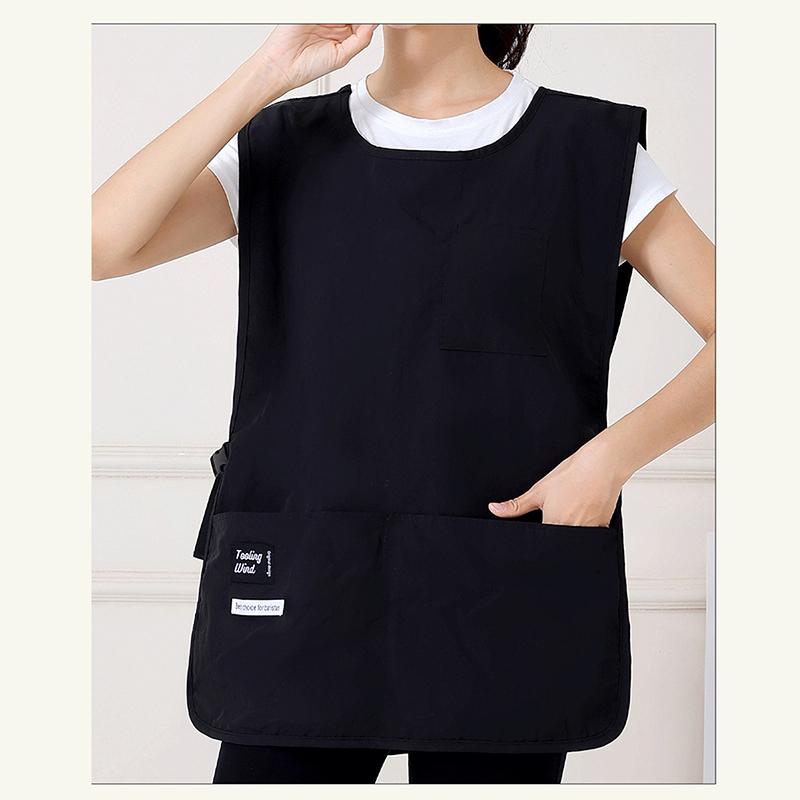 

Последний японский стиль жилет фартук с несколькими карманами мужской женский официант рабочая одежда регулируемые расширенные плечевые лямки фартук чёрный