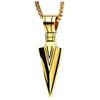 Rock Music Earphone Pendant Couple Necklace Titanium Steel Jewelry
