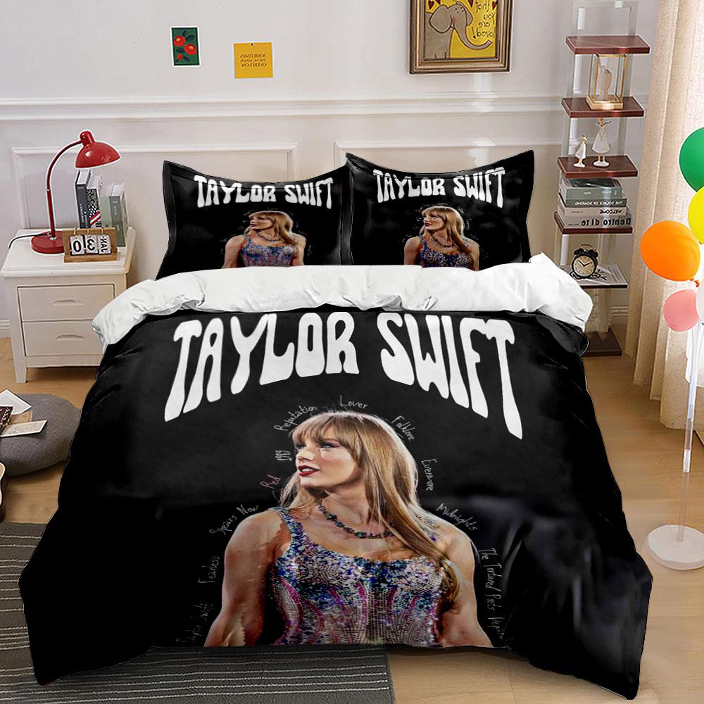 Pop Star Print Bedding Set Bedding Duvet Cover Set Duvet Cover Pillowcases  (1*Duvet Cover 2*Pillowcases, Without Duvet Insert)