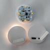 38mm Mini Ceramic LED Warm Light Toy with Silicone, Wood Finish