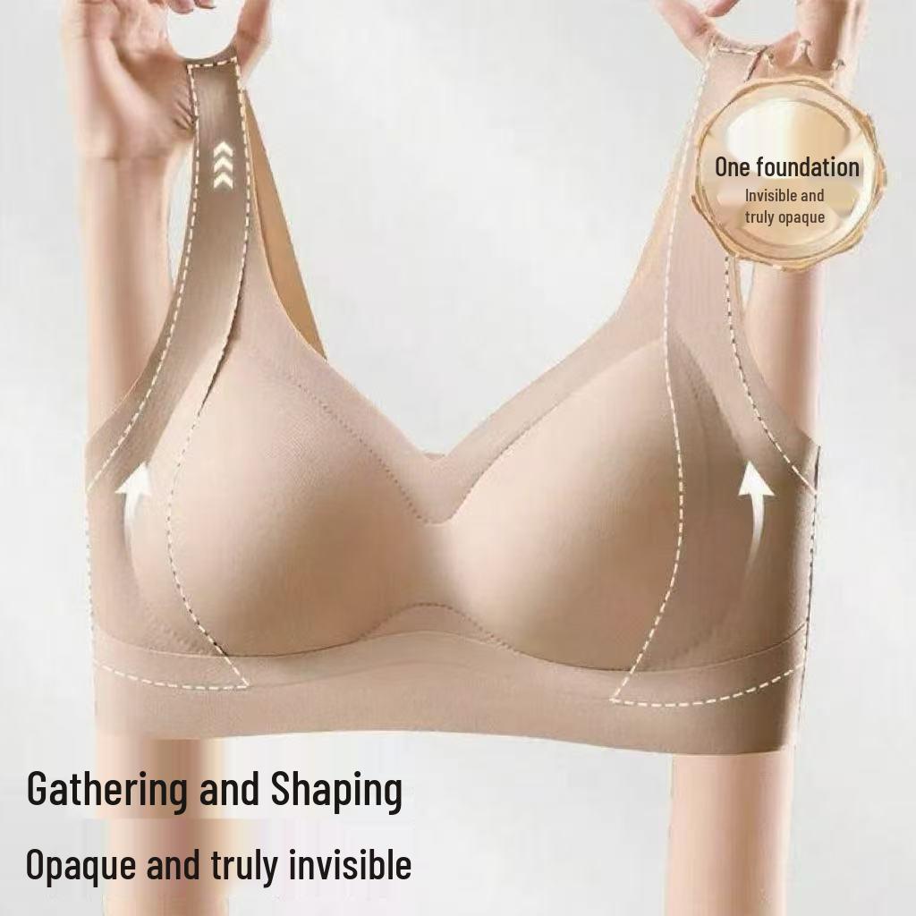 Seamless Uplift Bra for Small-Chested Women - Anti-Sag, Thin, Autumn Vest Style