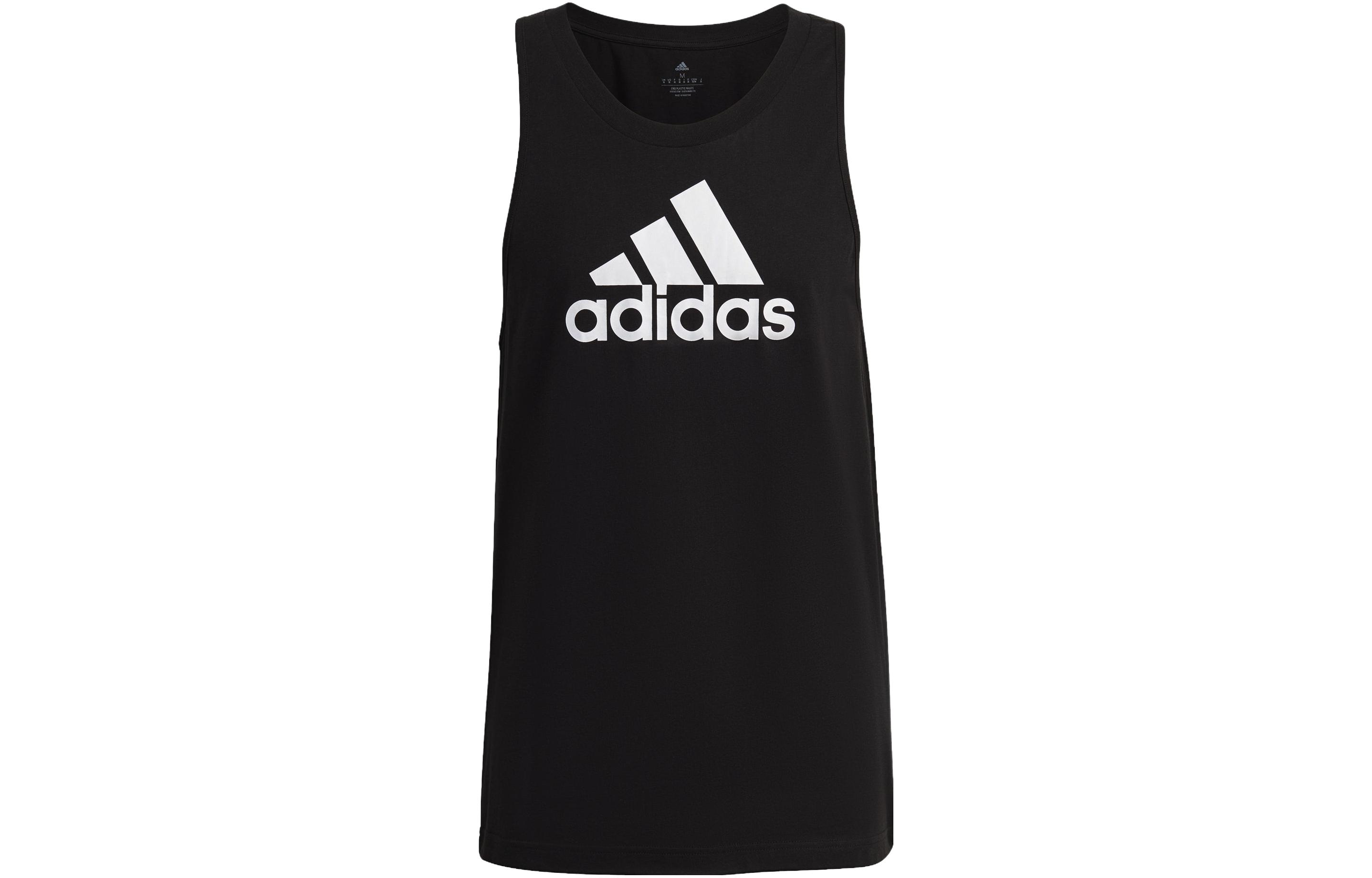 Adidas Tank Tops Men s Black Crew Neck Moderate Other HJ9686 S