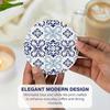Ceramic Coasters with Matt Finish On Top & Cork Base | Coasters for Cups Set of 6