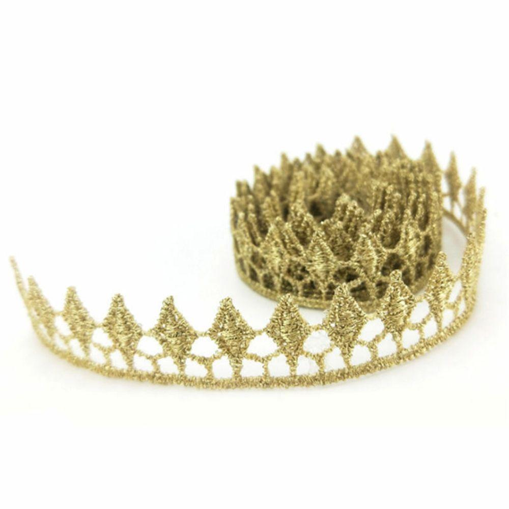 

Gold Clothes Party Crafts Wedding Garments Accessories Lace Trims For Stage Performance Lace Ribbon B