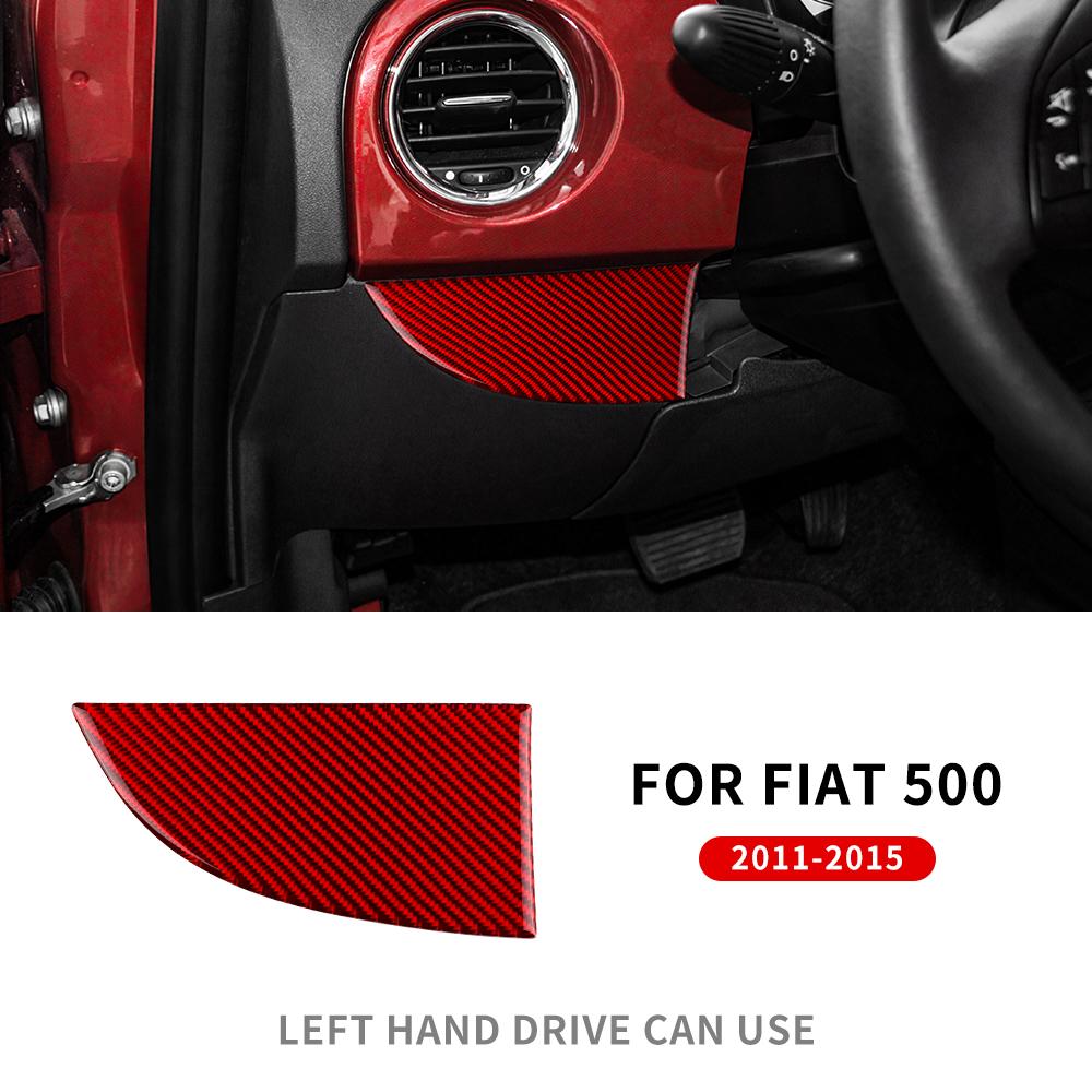 Real Soft Carbon Fiber For Fiat 500 Abarth 595 2016-2018 2019 2020 2021 2022 2023 Abarth 695 2017-2023 Car Main Driver Co-liopt.