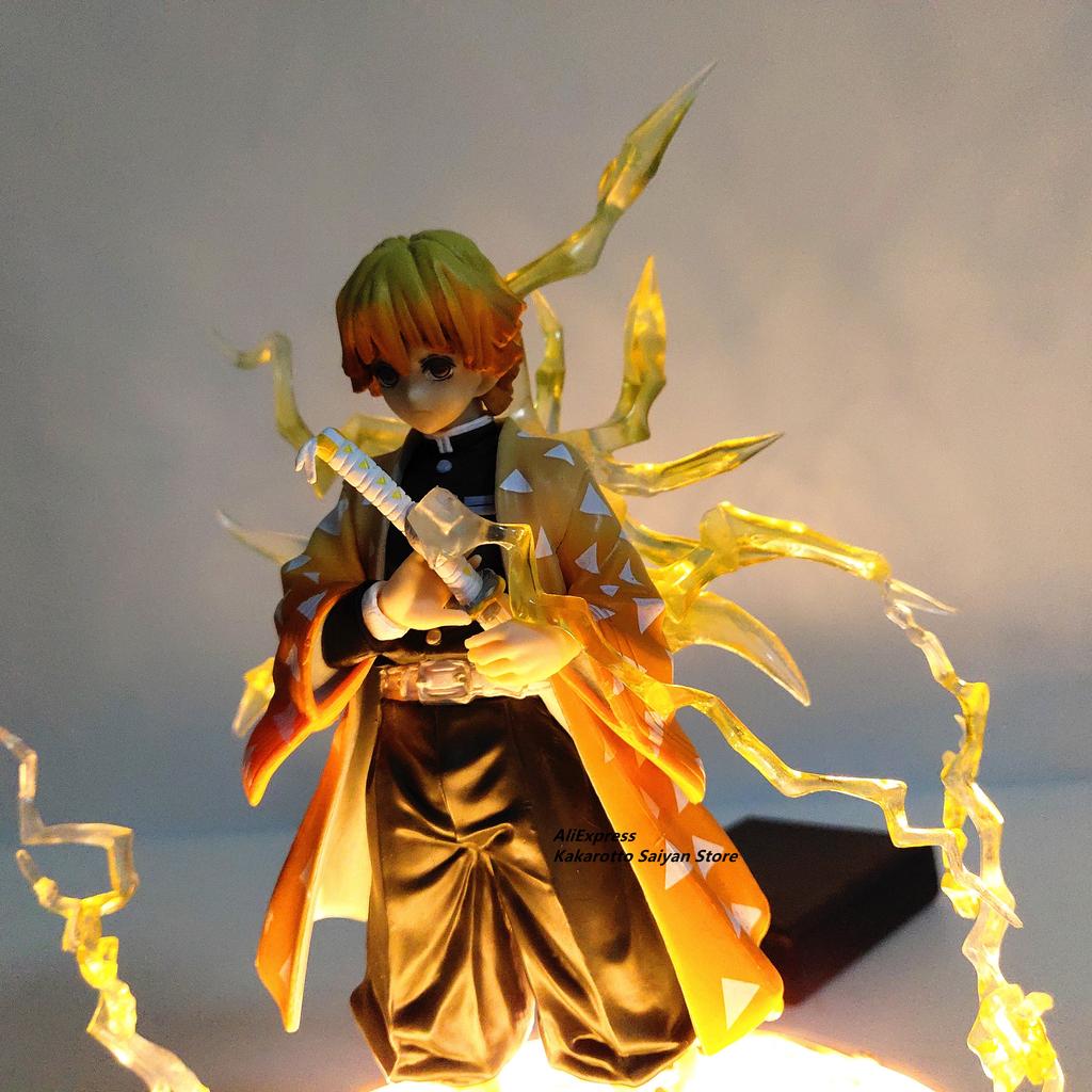 Buy Demon Slayer Agatsuma Zenitsu PVC Action Figures Thunderclap and ...
