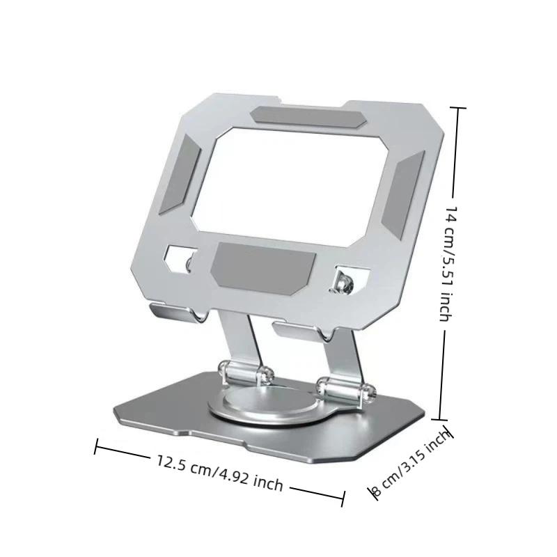 360° Rotatable Tablet Stand Adjustable Foldable Desktop Stand Holder Compatible For 4.7-12 Inch Tablet Phone Laptop Tablet