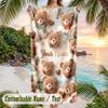 Teddy Bear Theme Beach Towel Personalized Custom Name & Text Soft Quick Dry Beach Towel for Swimming Travel