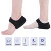 Soft Silicone Heel Pad Shock Cushion Unisex Relieve Pain Heel Support Pad Black