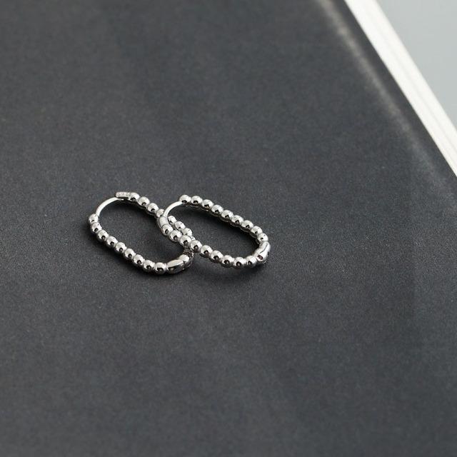 

ANENJERY овальные серьги-кольца в форме цепочки для женщин и мужчин, простые французские серьги с геометрическим рисунком, оптовая продажа