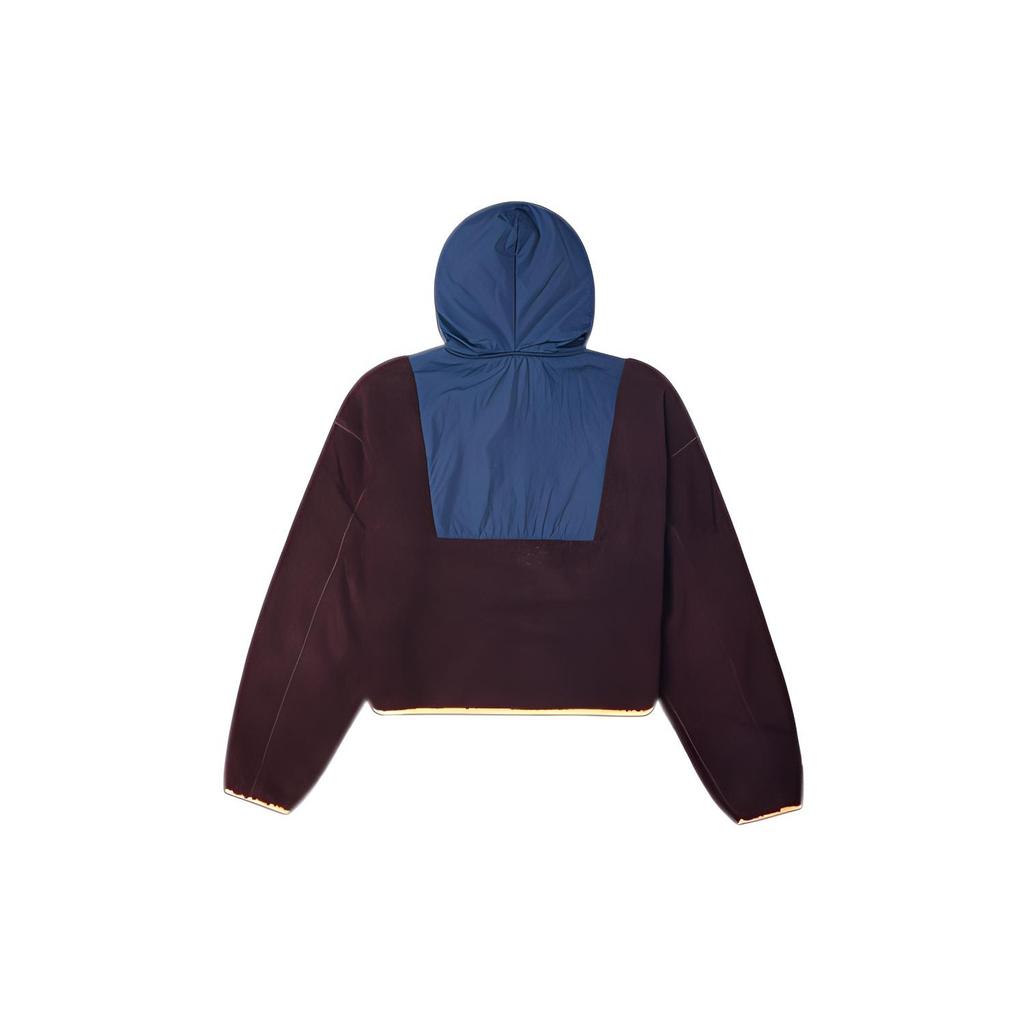 (WMNS) Converse Full Zip Fleece Hooded Jacket Asia Sizing 'Red Currant' Women's 10020285-A03
