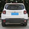 Car Metal Rear Tail Lights Taillights Decoration Cover Trim Tail Lamps Guard Cover for Jeep Renegade 2016 Up,  Black