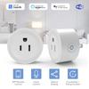 WiFi Smartplugg US-kontakt 10A Strømuttak med Timer Stemme- og APP-fjernkontroll for Hjemmeautomatisering Alexa Google Home Støtte