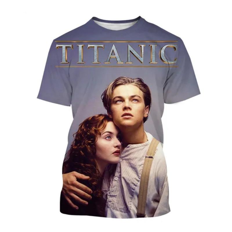 Titanic Movie 3D Printed T-Shirts Men Women Casual Fashion Streetwear Oversized Short Sleeve T Shirt Male Tees Tops Man Clothing