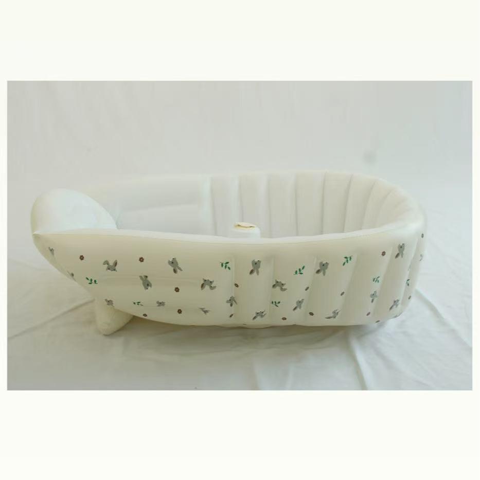 Foldable Inflatable Baby Bathtub: Sit & Lie Newborn Bathing Solution