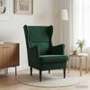 Armchair Dark Green Velvet