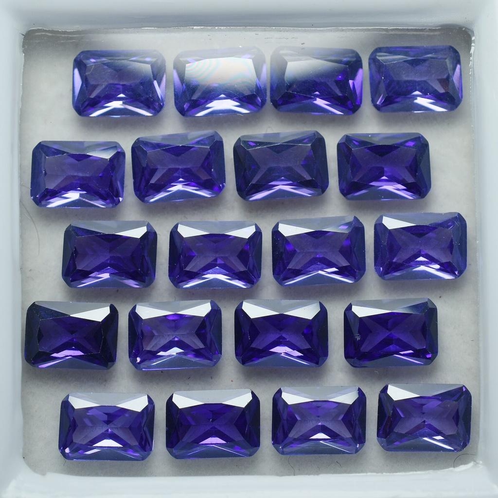 9 Pcs Natural Rare Tanzanite Purple Color Emerald CERTIFIED Best Loose Gemstone mmS-435946