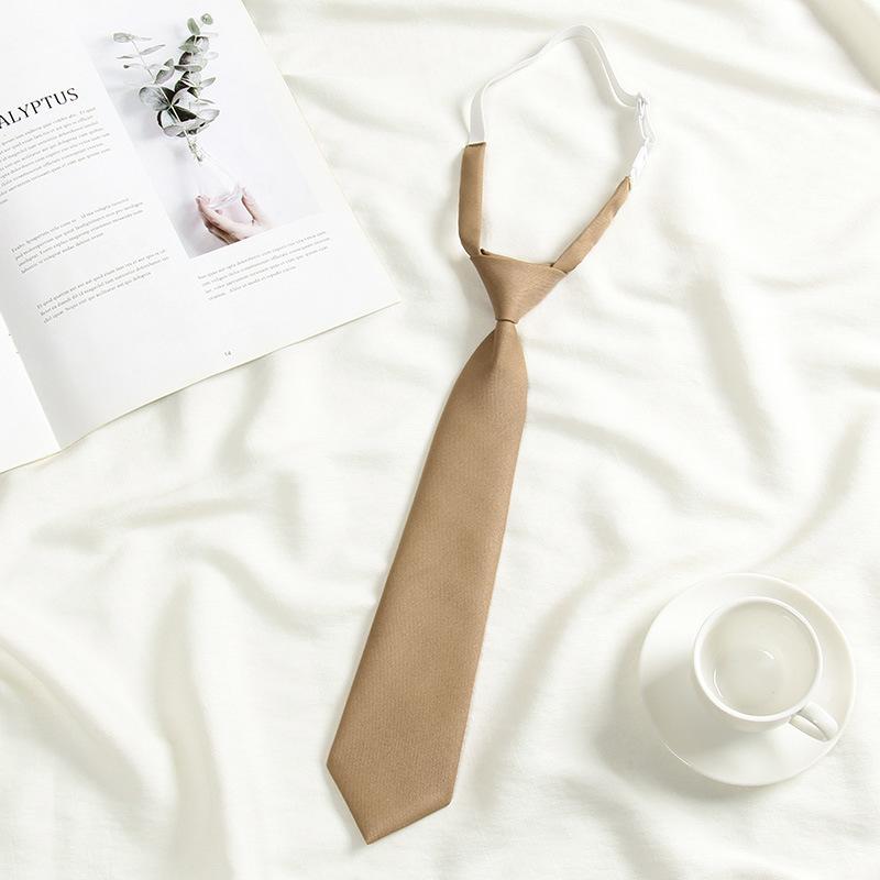 

Ленивый JK Маленький галстук Черный Винно-красный Однотонный Темно-синий Корейский Женский Сладкие Девушки Студент Базовый Стиль Школьная Форма Классические Галстуки