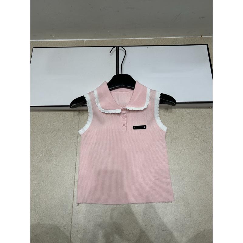 Miu Style Summer Lace Knit Vest: Light Luxury, Casual, Slimming & Versatile
