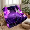 Sasuke Uchiha Printed Flannel Blanket Skin Friendly Warm Decorative Throw for Indoor Couch Bed Daily Use