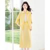 Designer Cotton Linen Shirt & Skirt Set