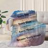 Religious Prayer Digital-printed Polyester Bedroom Velvet Flannel Soft Sofa Cover Blanket Fleece Soft Sofa Cover Blankets