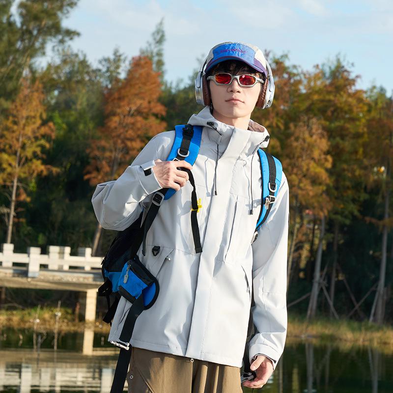 Dopamine Water-Repellent Outdoor Couple's Mountaineering Shell Jacket