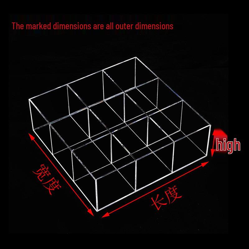 

Lipstick Storage & Display Box - Transparent Acrylic Organizer for Makeup, Toys, Snacks & Desk Items 15*15*5cm