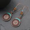 Women Earring Bohemian Ethnic Style Fashion Personality Jewelry Hollow Drop-shaped Earrings