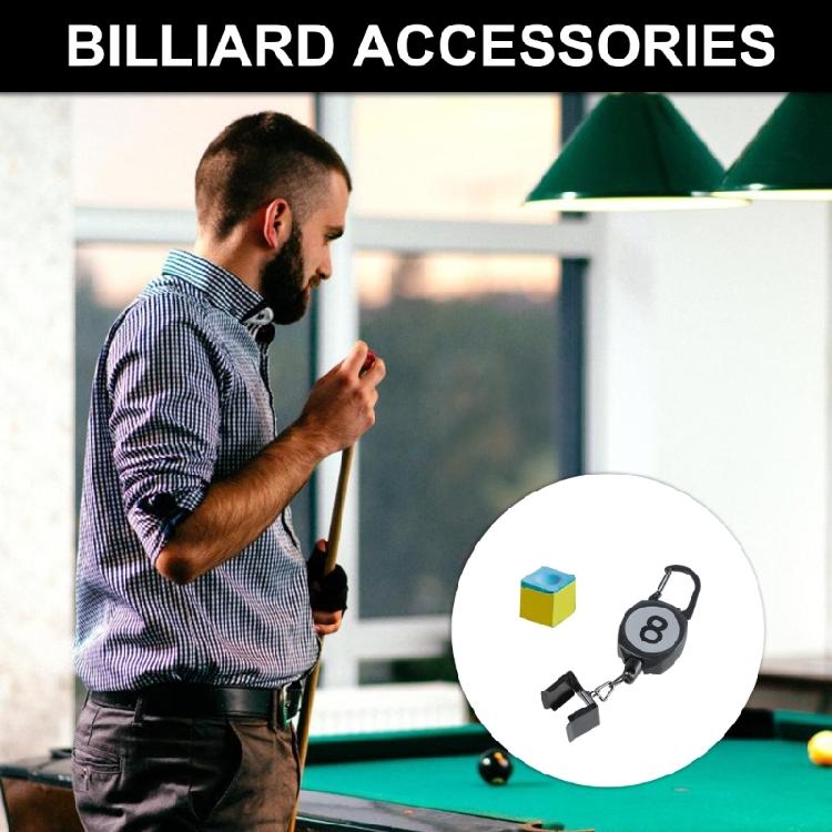 Portable Pick Chalk Cover Tip Pricker Preps Tool, Pocket Billiard Cue Snooker Tool, Portable Clip Billiard Chalk Holder
