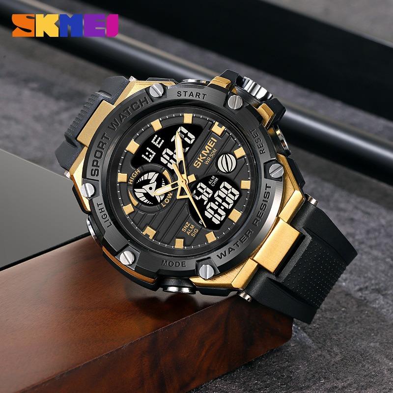 business leisure multi-function timing outdoor sports dual display electronic watch