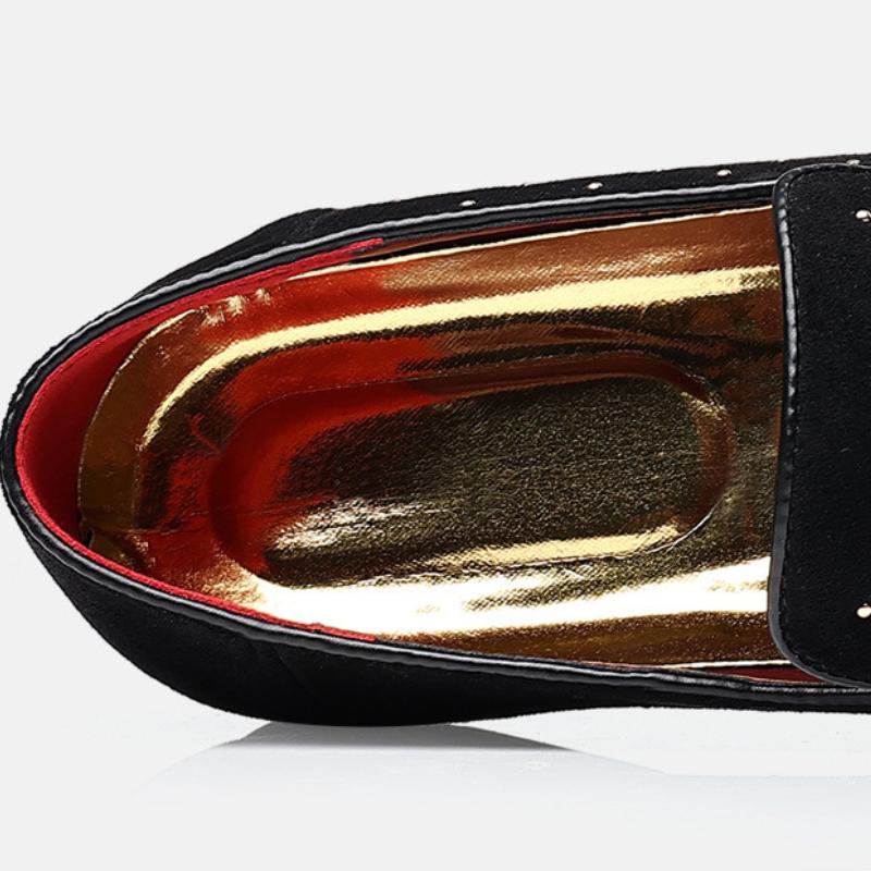Scarpe eleganti da uomo di lusso Scarpe casual da uomo in camoscio Mocassini eleganti e comodi Scarpe da uomo in pelle di design per affari