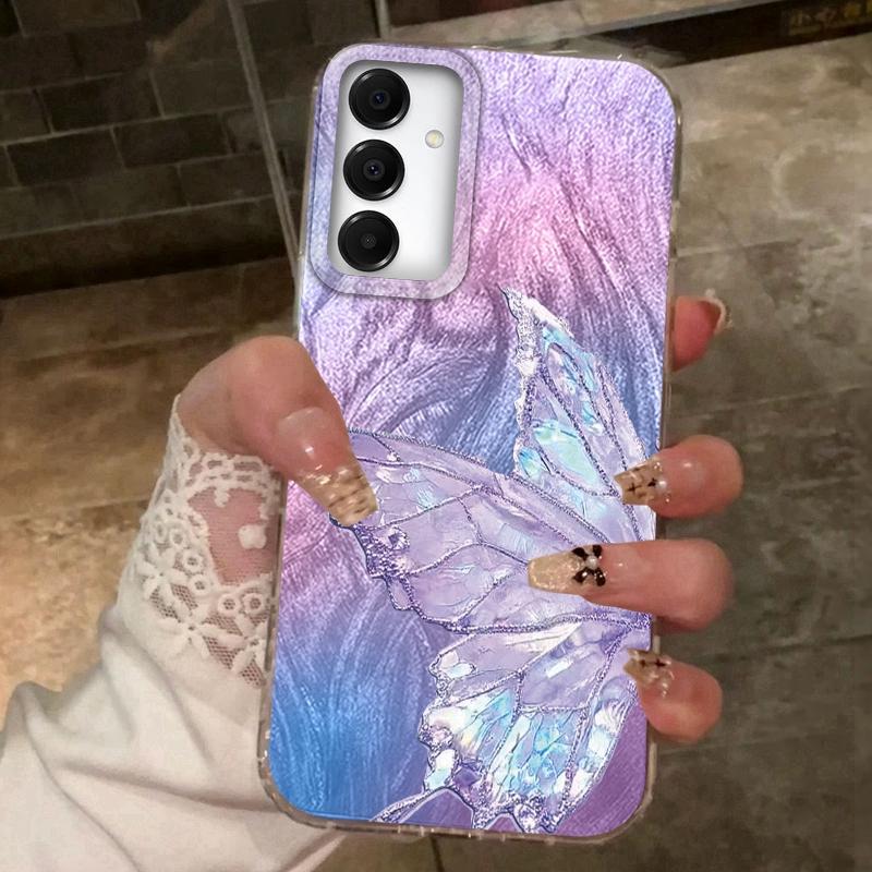 Butterfly Cat Case For iPhone 16 Pro Max Samsung A56 A16 A17 S25 FE Xiaomi Redmi Note 14 13 Pro 14C A5 Huawei Honor 400 200 Lite Pro Shockproof Cover