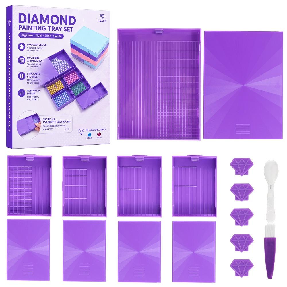 Multi-grid Diamond Sorting Tray Anti-spill Diamond Sorting Plate New Drill Storage Box Art Lovers