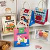 Lunch Tote Bag Student Hand-Held Aluminum Foil Insulated Lunch Box Bento Bag Large Capacity Lunch Box Tote Bag