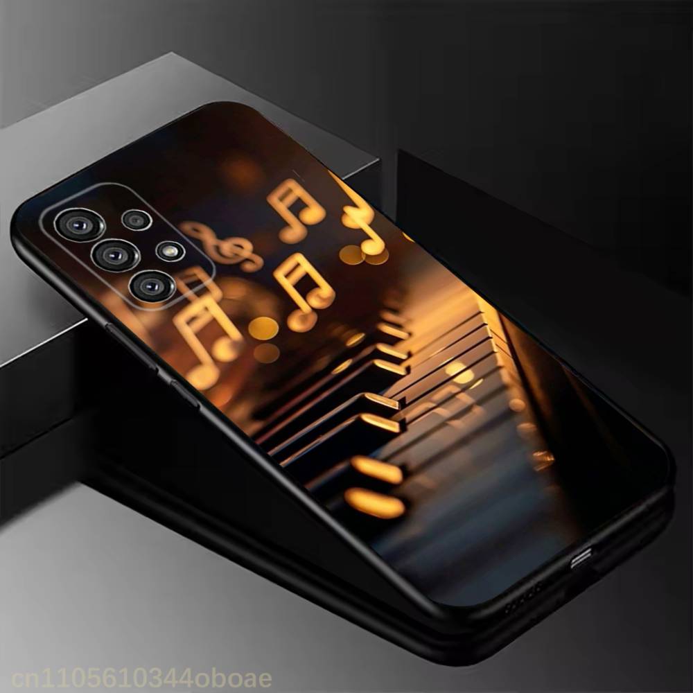 Piano Classical Music Phone Case For Samsung Galaxy A13,21s,22,31,32,52,53,71,80,A91 Soft Black Shell