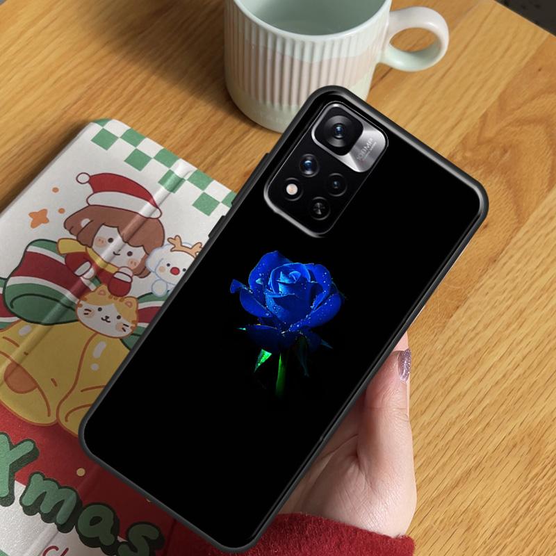 Blue Rose Art Case For Xiaomi Redmi Note 14 Pro 13 12 11 10 15 Pro Plus Redmi 15 C 13 10C 12C 13C 14C Cover