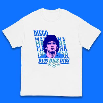 D10S Diego Armando Maradona Argentine Joueur de Football Professionnel GOAT Joueur de Football T-shirt Enfant