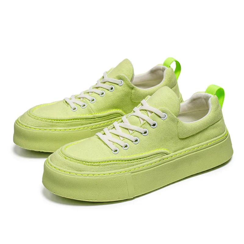 

2024 Новые дышащие парусиновые туфли, дышащие и универсальные зеленые повседневные туфли для сноуборда, модная мужская спортивная обувь, размер 39-44 39