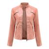 Leather Jackets Women Casual Zipper Pure Color Coats Motorcycle Leather Coats Autumn Winter Fashion Streetwear Traf Jackets