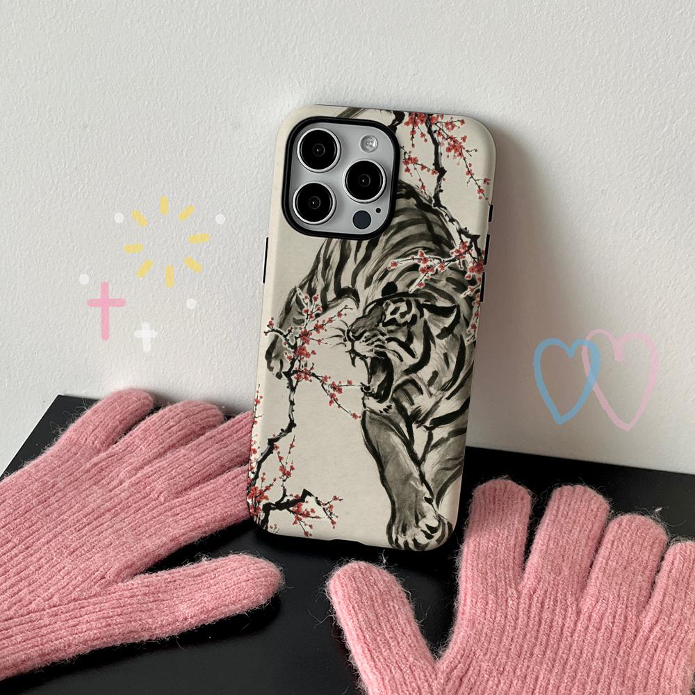 Tiger japan art painting fashion pattern Phone Case Film shell For iPhone 17 16e 16 15 14 13 12 11 Pro Max Plus XS