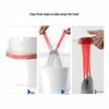 Thickened White Self-Closing Drawstring Trash Bags for Home, Office & Dorm