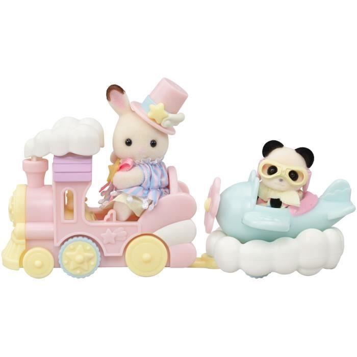 Mini-figurines - SYLVANIAN FAMILIES - Le petit train des nuages - Dès 3 ans