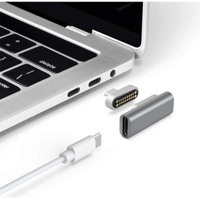 Manyetik USB C Tip-C Adaptör Yan Fiş Dirsek 20pin Tam Fonksiyonlu Adaptör Şarj Verisi İletimi