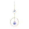Faux Crystal Suncatcher, Colorful Prisms Window Hanging Sun Catcher, Moon Sun Rainbow Maker Chain Pendant for Garden Home Decor