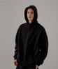 Divide Neck-Up Fleece Hoodie Black Shhd6685