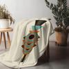 Geometric Pattern Throw Blanket Abstract Colorful Design Sofa Bed Decorative Throw Blanket for Living Room Bedroom