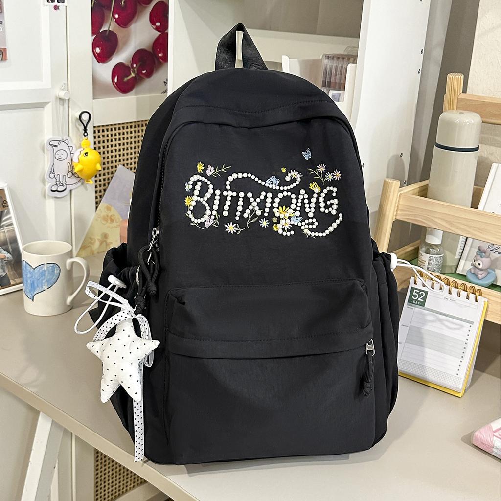 School bag, high-value schoolbag, in-style niche sophistication for junior high students, versatile backpack for college and high school students
